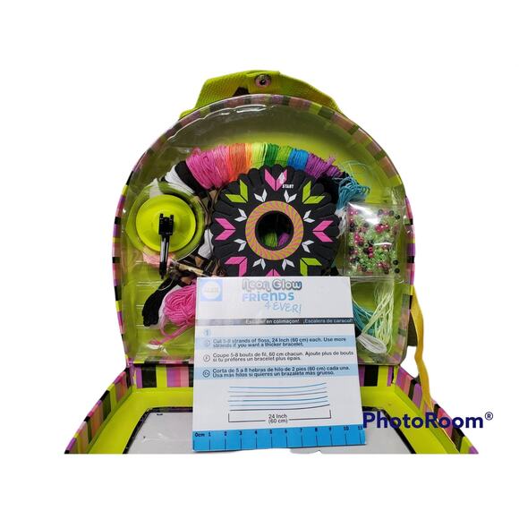 Alex Toys Craft Neon Glow Friends 4ever Bracelet Making Kit & Variety Bead Kit - Picture 7 of 7